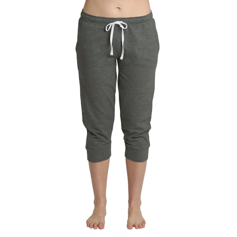 Jogger and Capri Length Available Blis Womens Yoga Workout Lounge Cotton Jogger Pant with Pockets and Drawstring 